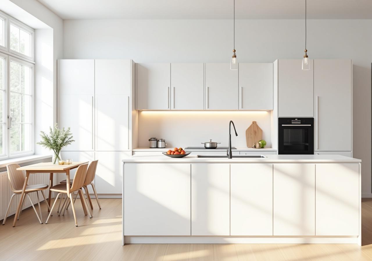 Moderne køkkenrenovering med skandinavisk design